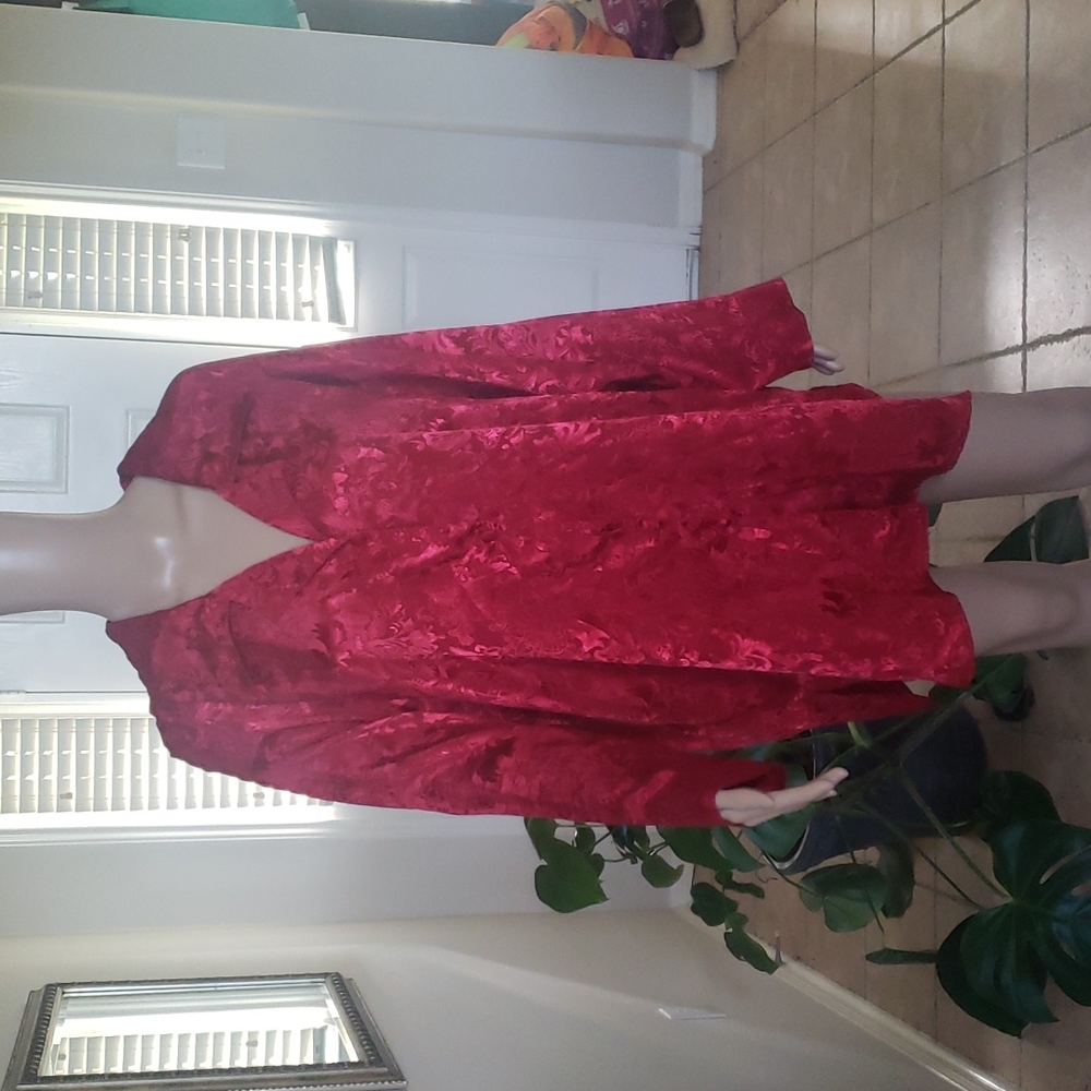 Victoria Secret's L gold label vintage embossed jacquard oversized sleep s…